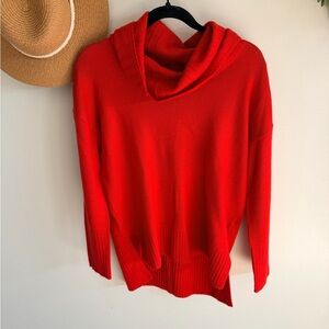 319 merino wool extra fine 100 percent euc halston small sweater red